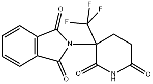 2-[2,6-DIOXO-3-(TRIFLUOROMETHYL)PIPERIDIN-3-YL]-1H-ISOINDOLE-1,3(2H)-DIONE 结构式