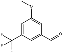 3-甲氧基-5-(三氟甲基)苯甲醛 结构式