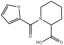 1-(2-FUROYL)PIPERIDINE-2-CARBOXYLIC ACID 结构式