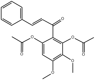 ACETIC ACID 3-ACETOXY-5,6-DIMETHOXY-2-[(E)-(3-PHENYLACRYLOYL)]-PHENYL ESTER 结构式