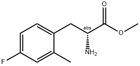 METHYL (2R)-2-AMINO-3-(4-FLUORO-2-METHYLPHENYL)PROPANOATE 结构式