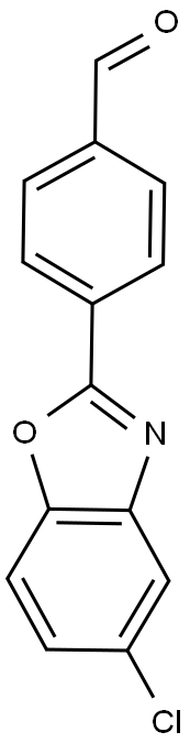 4-(5-CHLORO-1,3-BENZOXAZOL-2-YL)BENZALDEHYDE 结构式