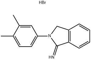 2-(3,4-DIMETHYLPHENYL)ISOINDOLIN-1-IMINE HYDROBROMIDE 结构式