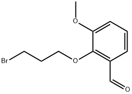 2-(3-BROMOPROPOXY)-3-METHOXYBENZALDEHYDE 结构式