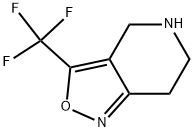 3,4,5,6-Hexahydro-7-(trifluoromethyl)pyrido-[4,3-c]-isoxazole 结构式