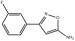 3-(3-FLUORO-PHENYL)-ISOXAZOL-5-YLAMINE 结构式