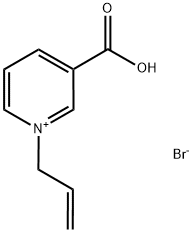 1-ALLYL-3-CARBOXY-PYRIDINIUM BROMIDE 结构式