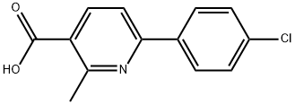 6-(4-CHLOROPHENYL)-2-METHYLPYRIDINE-3-CARBOXYLIC ACID 结构式