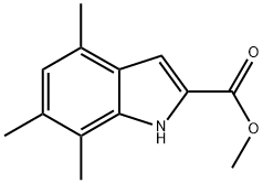 4,6,7-TRIMETHYL-1H-INDOLE-2-CARBOXYLIC ACID METHYL ESTER 结构式