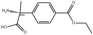 (2R)-2-AMINO-2-[4-(ETHOXYCARBONYL)PHENYL]PROPANOIC ACID 结构式
