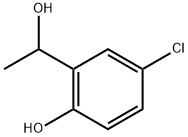 4-CHLORO-2-(1-HYDROXYETHYL)PHENOL 结构式