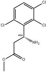 METHYL (3R)-3-AMINO-3-(2,3,6-TRICHLOROPHENYL)PROPANOATE 结构式