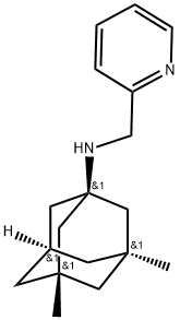 N-(3,5-DIMETHYL-1-ADAMANTYL)-N-(PYRIDIN-2-YLMETHYL)AMINE 结构式
