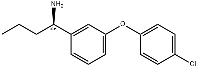 (1R)-1-[3-(4-CHLOROPHENOXY)PHENYL]BUTYLAMINE 结构式