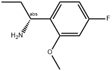 (1R)-1-(4-FLUORO-2-METHOXYPHENYL)PROPYLAMINE 结构式