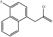 2-CHLORO-3-(4-FLUORO-1-NAPHTHYL)-1-PROPENE 结构式