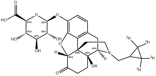 NALTREXONE-3-GLUCURONIDE-D4 结构式