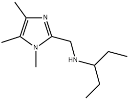 (1-ETHYL-PROPYL)-(1,4,5-TRIMETHYL-1H-IMIDAZOL-2-YLMETHYL)-AMINE 结构式