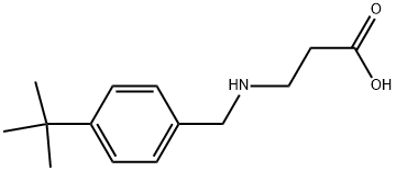 3-[(4-TERT-BUTYLBENZYL)AMINO]PROPANOIC ACID 结构式