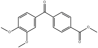 METHYL 4-(3,4-DIMETHOXYBENZOYL)BENZOATE 结构式