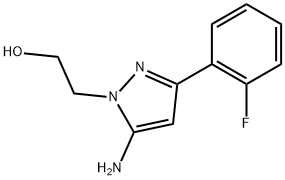 2-[5-AMINO-3-(2-FLUOROPHENYL)-1H-PYRAZOL-1-YL]ETHANOL 结构式