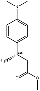 Methyl (3S)-3-amino-3-[4-(dimethylamino)phenyl]propanoate 结构式