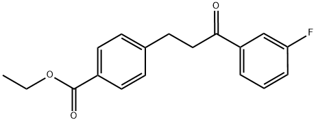 3-(4-CARBOETHOXYPHENYL)-3'-FLUOROPROPIOPHENONE 结构式