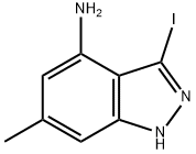 3-碘-6-甲基-2H-吲唑-4-胺 结构式