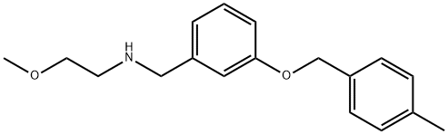 2-METHOXY-N-(3-((4-METHYLBENZYL)OXY)BENZYL)ETHANAMINE 结构式