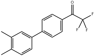 4'-(3,4-DIMETHYLPHENYL)-2,2,2-TRIFLUOROACETOPHENONE 结构式