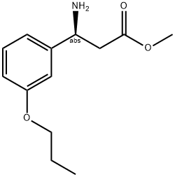 METHYL (3S)-3-AMINO-3-(3-PROPOXYPHENYL)PROPANOATE 结构式