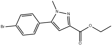 ETHYL 5-(4-BROMOPHENYL)-1-METHYL-1H-PYRAZOLE-3-CARBOXYLATE 结构式