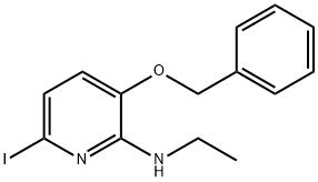 3-BENZYLOXY-2-ETHYLAMINO-6-IODOPYRIDINE 结构式