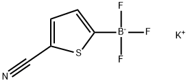 POTASSIUM 5-CYANOTHIOPHENE-2-TRIFLUOROBORATE 结构式