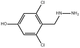 2,6-DICHLORO-4-HYDROXY-BENZYL-HYDRAZINE 结构式