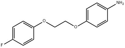 4-[2-(4-FLUORO-PHENOXY)-ETHOXY]-PHENYLAMINE 结构式