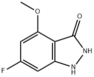 6-FLUORO-3-HYDROXY-4-METHOXYINDAZOLE 结构式
