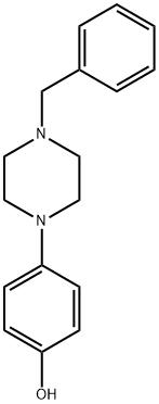 1-BENZYL-4-(4-HYDROXY-PHENYL)-PIPERAZINE 结构式