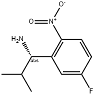 (1S)-1-(5-Fluoro-2-nitrophenyl)-2-methylpropylamine 结构式