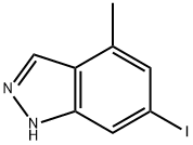 6-IODO-4-METHYL (1H)INDAZOLE 结构式