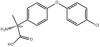 (2R)-2-AMINO-2-[4-(4-CHLOROPHENOXY)PHENYL]PROPANOIC ACID 结构式