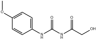 2-HYDROXY-N-([(4-METHOXYPHENYL)AMINO]CARBONYL)ACETAMIDE 结构式