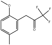 3-(2-METHOXY-5-METHYLPHENYL)-1,1,1-TRIFLUORO-2-PROPANONE 结构式