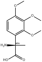 (2R)-2-Amino-2-(2,3,4-trimethoxyphenyl)propanoic acid 结构式