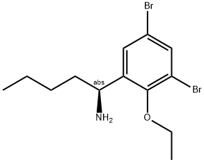 (1S)-1-(3,5-Dibromo-2-ethoxyphenyl)pentylamine 结构式