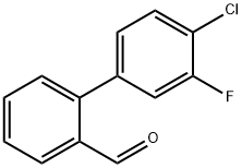 4'-氯-3'-氟-[1,1'-联苯]-2-甲醛 结构式