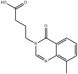 4-(8-METHYL-4-OXOQUINAZOLIN-3(4H)-YL)BUTANOIC ACID 结构式