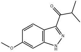 1-(6-METHOXY-1H-INDAZOL-3-YL)-2-METHYLPROPAN-1-ONE 结构式