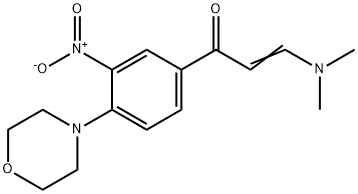(E)-3-(DIMETHYLAMINO)-1-(4-MORPHOLINO-3-NITROPHENYL)-2-PROPEN-1-ONE 结构式
