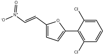 2-(2,6-DICHLORO-PHENYL)-5-(2-NITRO-VINYL)-FURAN 结构式
